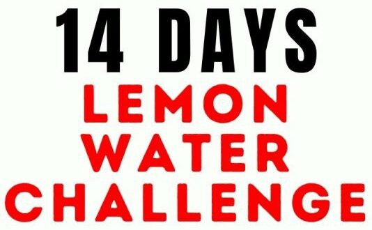 14-Day LemonWater Challenge For Melt Belly Fat
